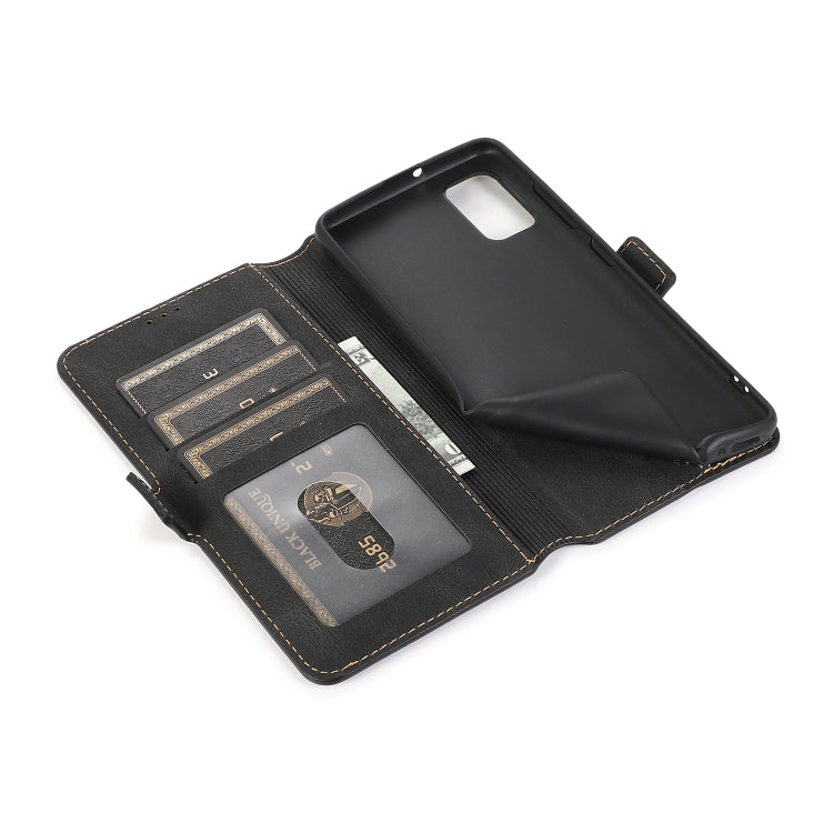For Samsung Galaxy A41 Retro Magnetic Closing Clasp Horizontal Flip Leather Case with Holder & Card Slots & Photo Frame & Wallet
