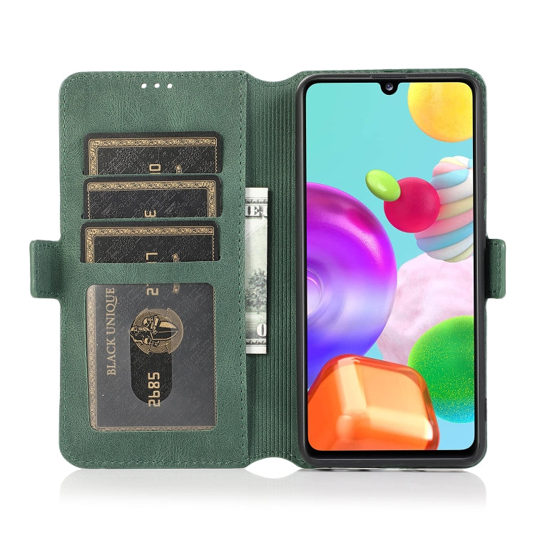 For Samsung Galaxy A41 Retro Magnetic Closing Clasp Horizontal Flip Leather Case with Holder & Card Slots & Photo Frame & Wallet