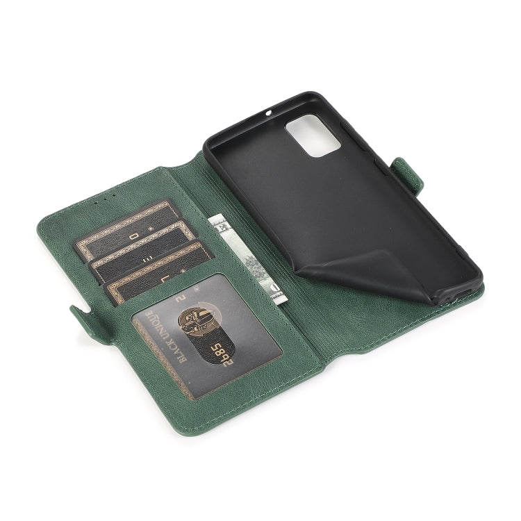 For Samsung Galaxy A41 Retro Magnetic Closing Clasp Horizontal Flip Leather Case with Holder & Card Slots & Photo Frame & Wallet