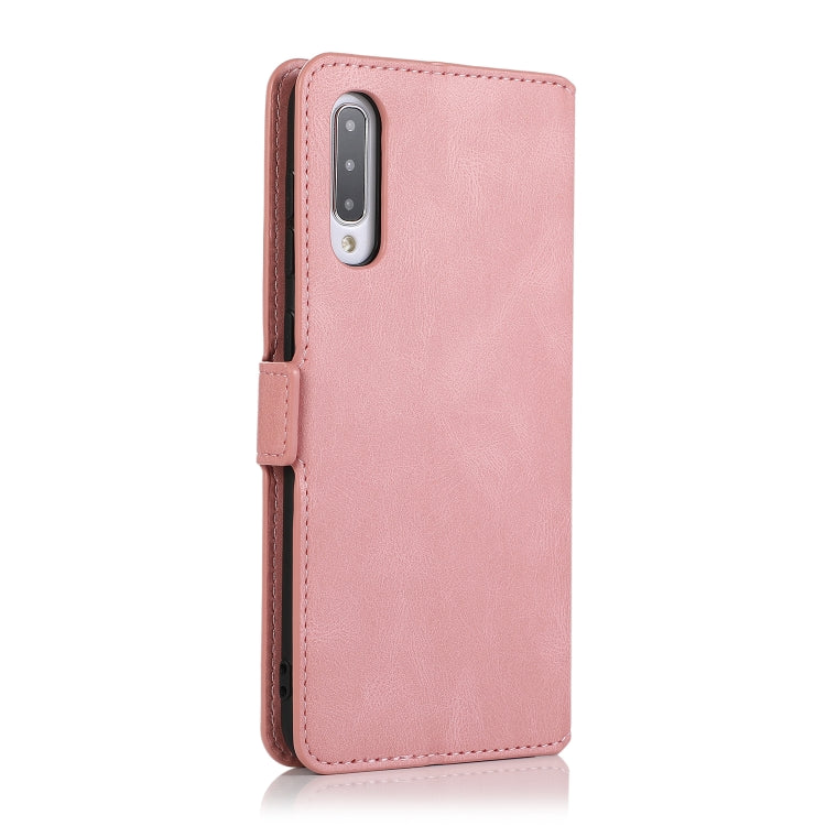 For Samsung Galaxy A50 Retro Magnetic Closing Clasp Horizontal Flip Leather Case with Holder & Card Slots & Photo Frame & Wallet