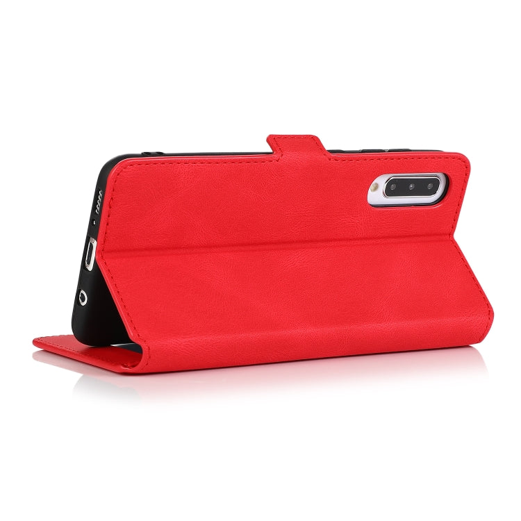 For Samsung Galaxy A50 Retro Magnetic Closing Clasp Horizontal Flip Leather Case with Holder & Card Slots & Photo Frame & Wallet