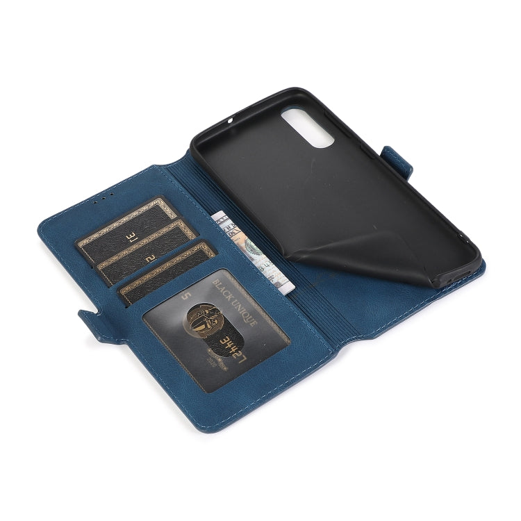 For Samsung Galaxy A50 Retro Magnetic Closing Clasp Horizontal Flip Leather Case with Holder & Card Slots & Photo Frame & Wallet