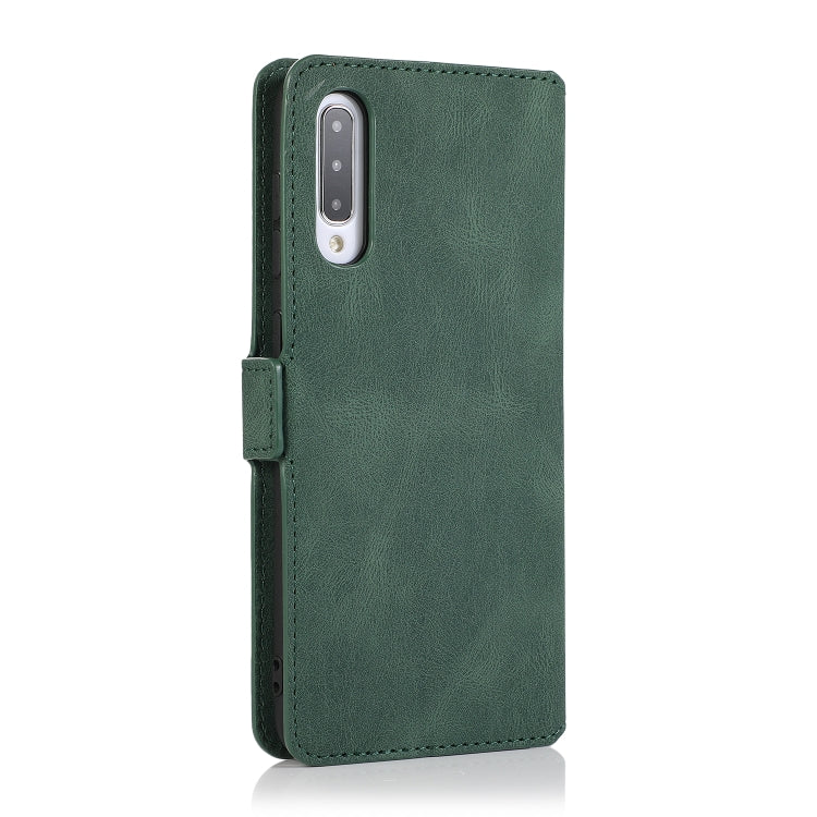 For Samsung Galaxy A50 Retro Magnetic Closing Clasp Horizontal Flip Leather Case with Holder & Card Slots & Photo Frame & Wallet