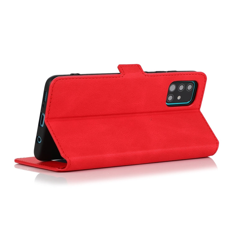 For Samsung Galaxy A51 Retro Magnetic Closing Clasp Horizontal Flip Leather Case with Holder & Card Slots & Photo Frame & Wallet