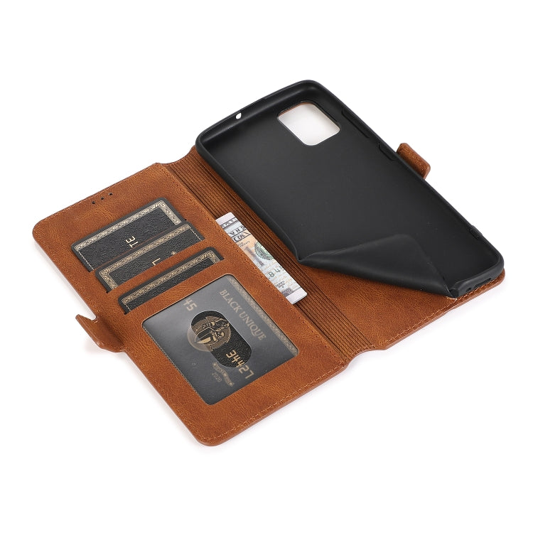 For Samsung Galaxy A51 Retro Magnetic Closing Clasp Horizontal Flip Leather Case with Holder & Card Slots & Photo Frame & Wallet