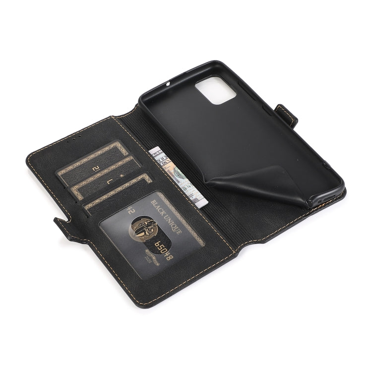 For Samsung Galaxy A51 Retro Magnetic Closing Clasp Horizontal Flip Leather Case with Holder & Card Slots & Photo Frame & Wallet