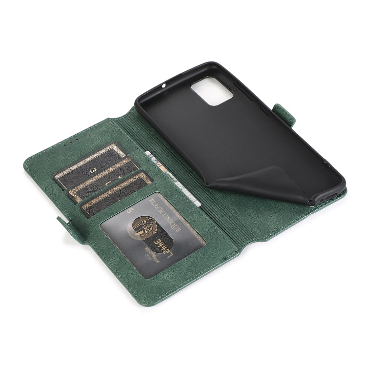 For Samsung Galaxy A51 Retro Magnetic Closing Clasp Horizontal Flip Leather Case with Holder & Card Slots & Photo Frame & Wallet