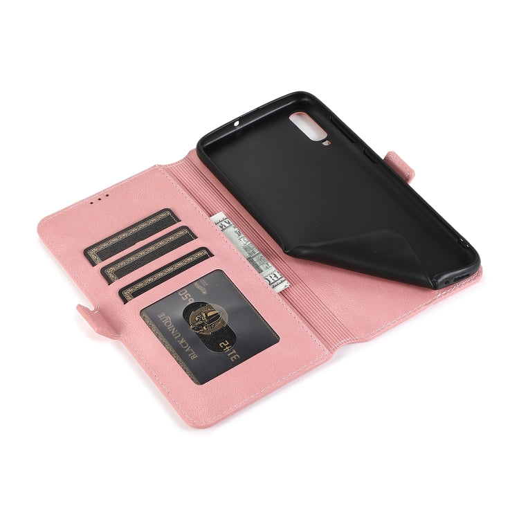 For Samsung Galaxy A70 Retro Magnetic Closing Clasp Horizontal Flip Leather Case with Holder & Card Slots & Photo Frame & Wallet