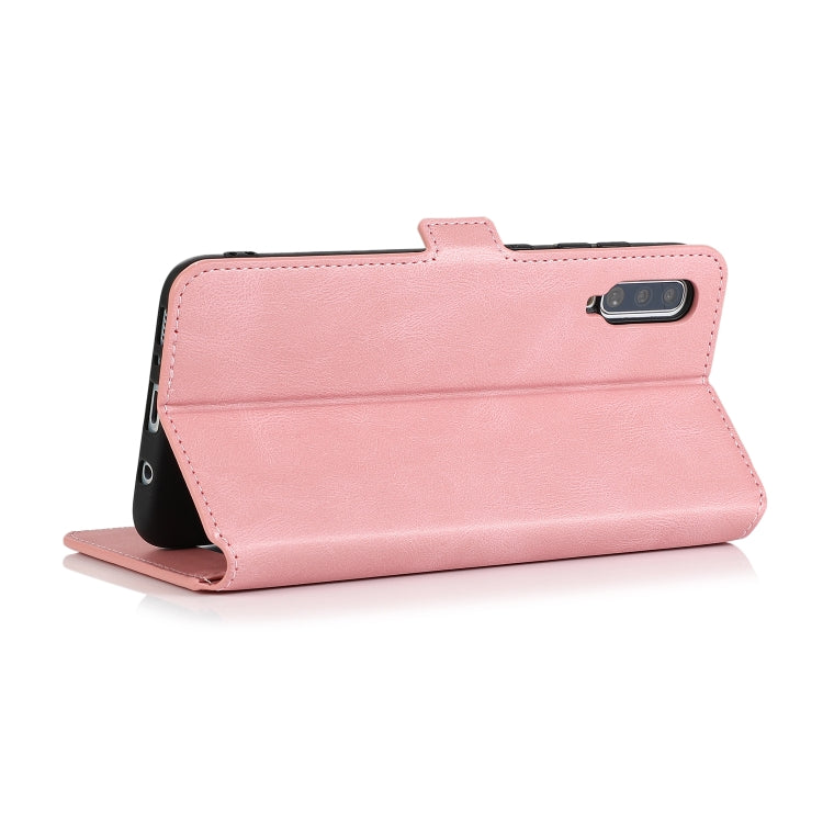 For Samsung Galaxy A70 Retro Magnetic Closing Clasp Horizontal Flip Leather Case with Holder & Card Slots & Photo Frame & Wallet
