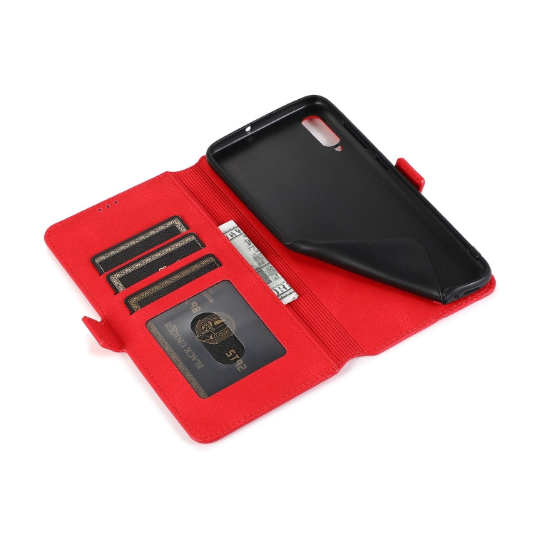 For Samsung Galaxy A70 Retro Magnetic Closing Clasp Horizontal Flip Leather Case with Holder & Card Slots & Photo Frame & Wallet