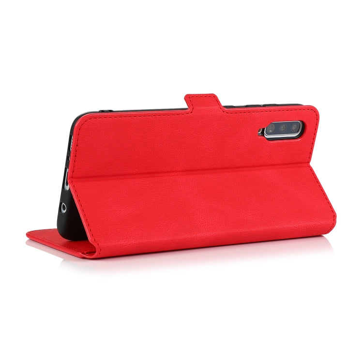 For Samsung Galaxy A70 Retro Magnetic Closing Clasp Horizontal Flip Leather Case with Holder & Card Slots & Photo Frame & Wallet
