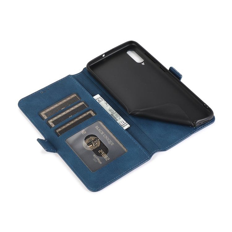 For Samsung Galaxy A70 Retro Magnetic Closing Clasp Horizontal Flip Leather Case with Holder & Card Slots & Photo Frame & Wallet