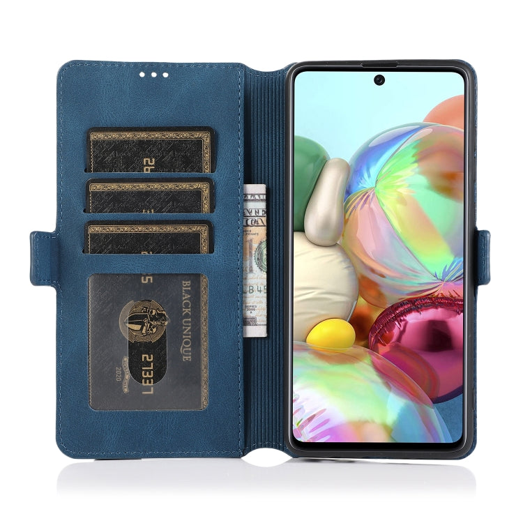 For Samsung Galaxy A71 Retro Magnetic Closing Clasp Horizontal Flip Leather Case with Holder & Card Slots & Photo Frame & Wallet
