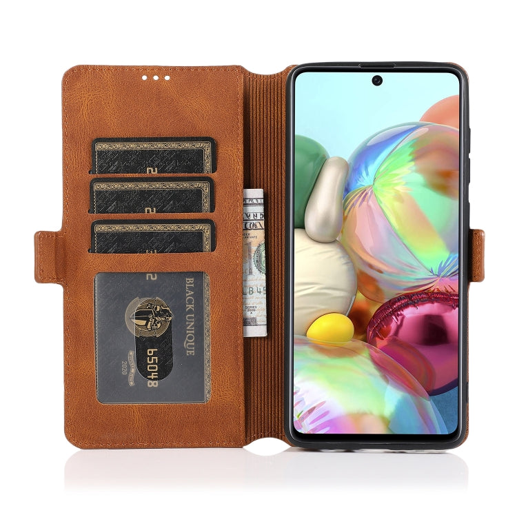 For Samsung Galaxy A71 Retro Magnetic Closing Clasp Horizontal Flip Leather Case with Holder & Card Slots & Photo Frame & Wallet
