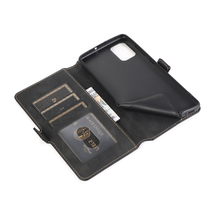 For Samsung Galaxy A71 Retro Magnetic Closing Clasp Horizontal Flip Leather Case with Holder & Card Slots & Photo Frame & Wallet
