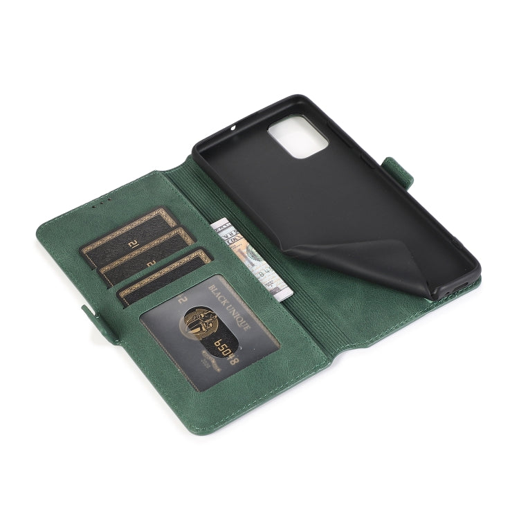 For Samsung Galaxy A71 Retro Magnetic Closing Clasp Horizontal Flip Leather Case with Holder & Card Slots & Photo Frame & Wallet
