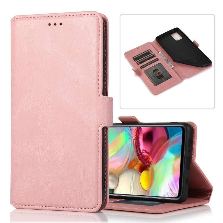 For Samsung Galaxy A71 5G Retro Magnetic Closing Clasp Horizontal Flip Leather Case with Holder & Card Slots & Photo Frame & Wallet