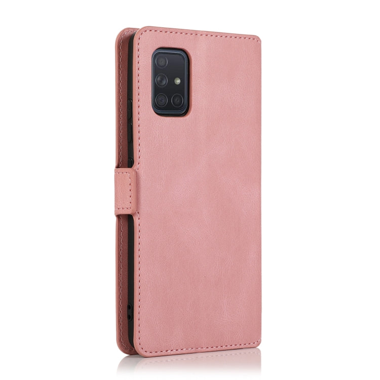 For Samsung Galaxy A71 5G Retro Magnetic Closing Clasp Horizontal Flip Leather Case with Holder & Card Slots & Photo Frame & Wallet