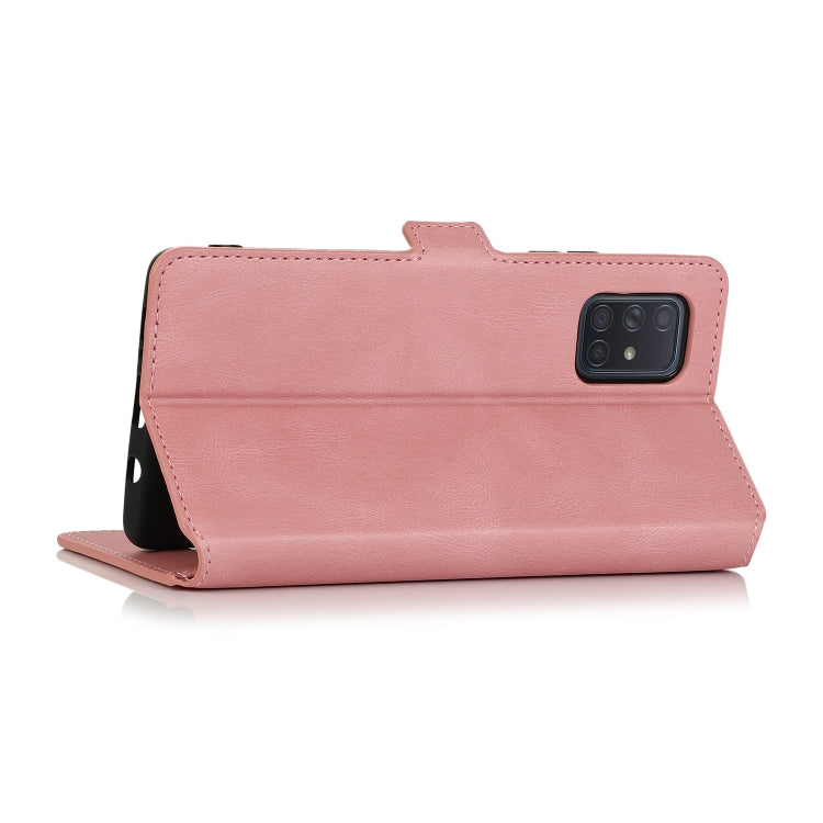 For Samsung Galaxy A71 5G Retro Magnetic Closing Clasp Horizontal Flip Leather Case with Holder & Card Slots & Photo Frame & Wallet