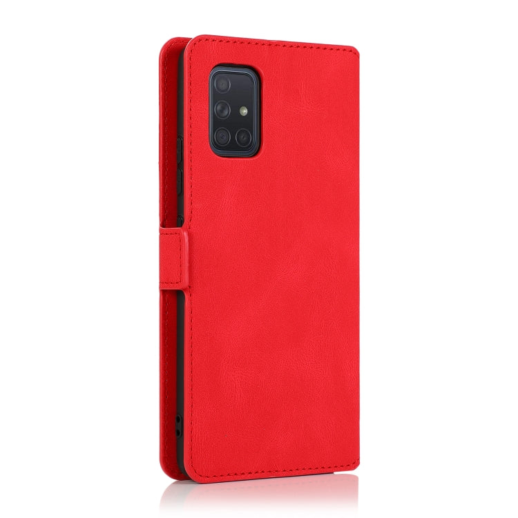 For Samsung Galaxy A71 5G Retro Magnetic Closing Clasp Horizontal Flip Leather Case with Holder & Card Slots & Photo Frame & Wallet