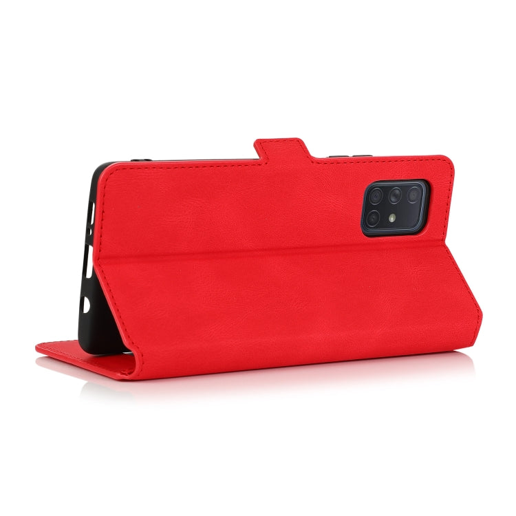 For Samsung Galaxy A71 5G Retro Magnetic Closing Clasp Horizontal Flip Leather Case with Holder & Card Slots & Photo Frame & Wallet