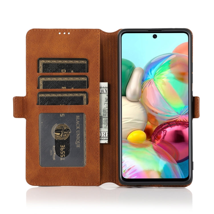 For Samsung Galaxy A71 5G Retro Magnetic Closing Clasp Horizontal Flip Leather Case with Holder & Card Slots & Photo Frame & Wallet