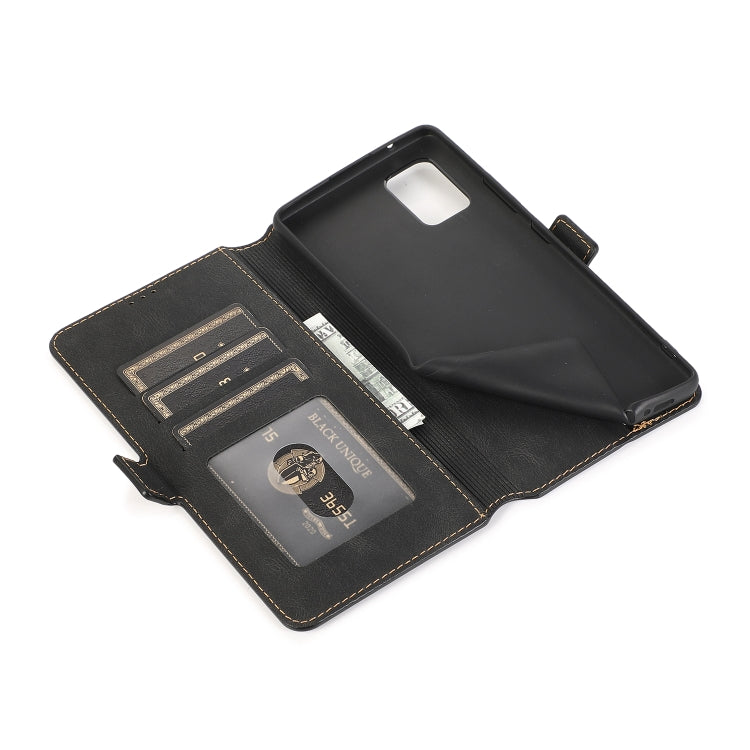 For Samsung Galaxy A71 5G Retro Magnetic Closing Clasp Horizontal Flip Leather Case with Holder & Card Slots & Photo Frame & Wallet