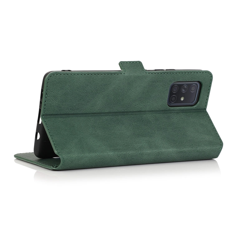 For Samsung Galaxy A71 5G Retro Magnetic Closing Clasp Horizontal Flip Leather Case with Holder & Card Slots & Photo Frame & Wallet