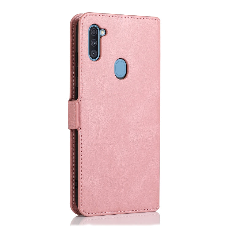 For Samsung Galaxy A11 Retro Magnetic Closing Clasp Horizontal Flip Leather Case with Holder & Card Slots & Photo Frame & Wallet
