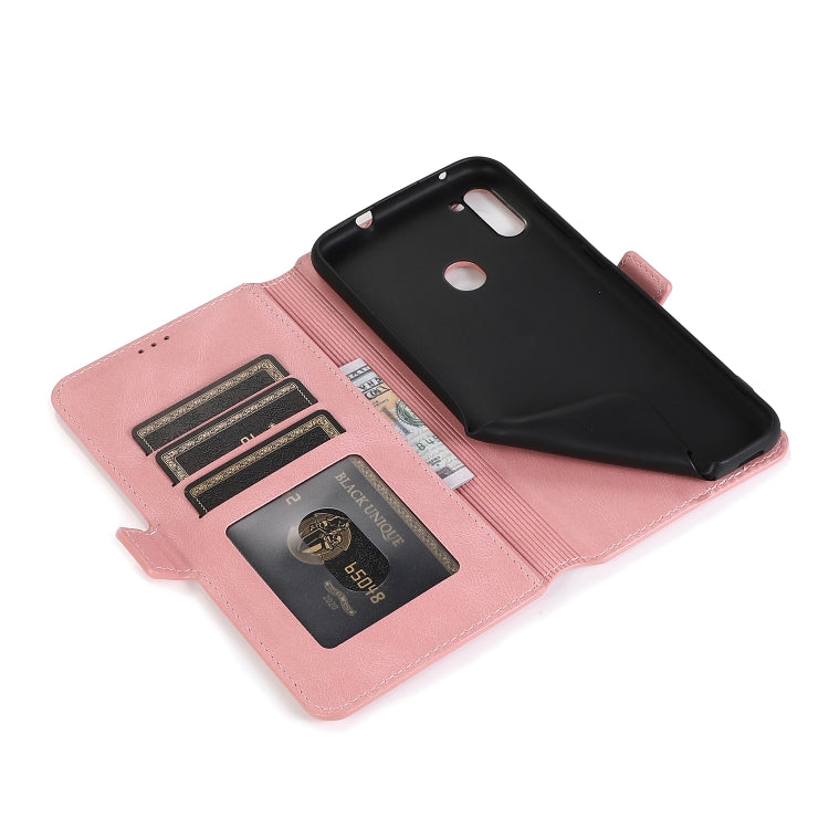 For Samsung Galaxy A11 Retro Magnetic Closing Clasp Horizontal Flip Leather Case with Holder & Card Slots & Photo Frame & Wallet