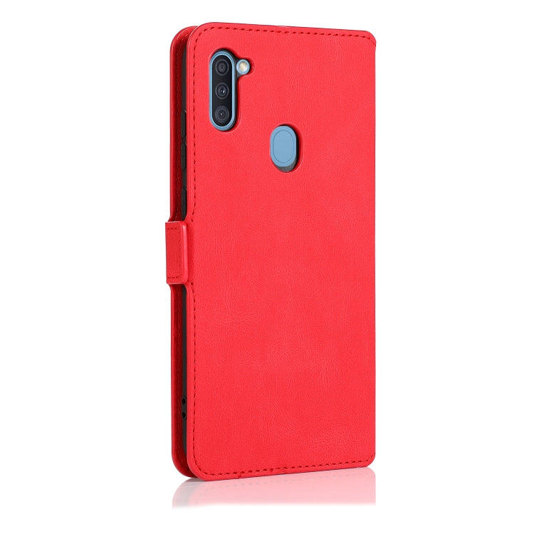 For Samsung Galaxy A11 Retro Magnetic Closing Clasp Horizontal Flip Leather Case with Holder & Card Slots & Photo Frame & Wallet