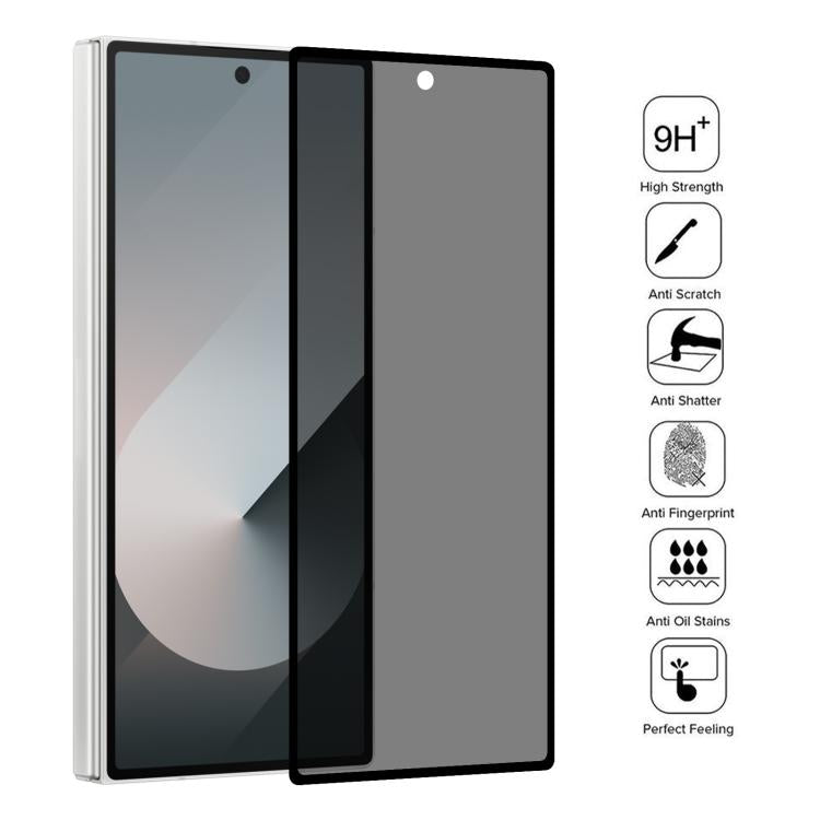 For Samsung Galaxy Z Fold7 5G Silk Full Cover 28-degree Privacy Tempered Glass Film