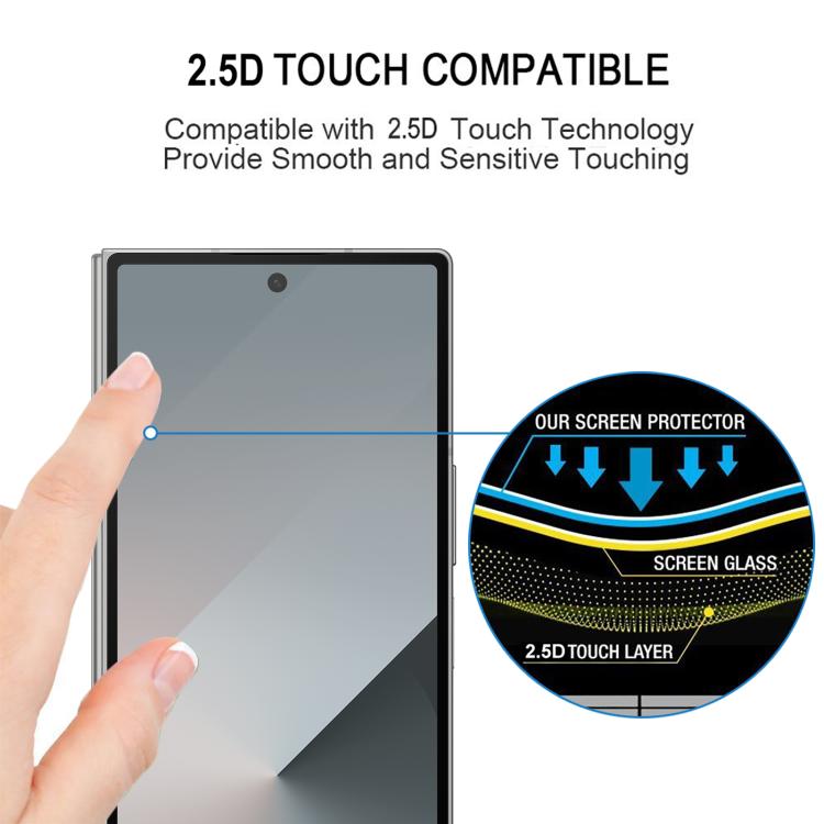 For Samsung Galaxy Z Fold7 5G 25pcs Silk Full Cover HD Tempered Glass Film