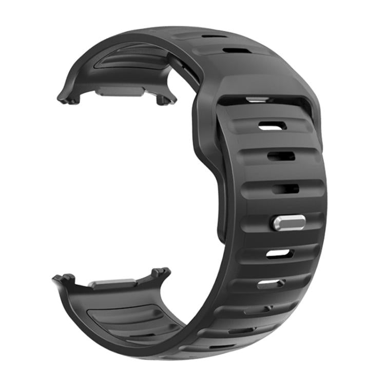 For Samsung Galaxy Watch Ultra 47mm / Ultra 2025 Striped Two Color Silicone Watch Band