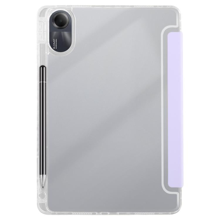 For Redmi Pad SE 11 2025 / Pad 2 Clear Acrylic Deformation Leather Tablet Case