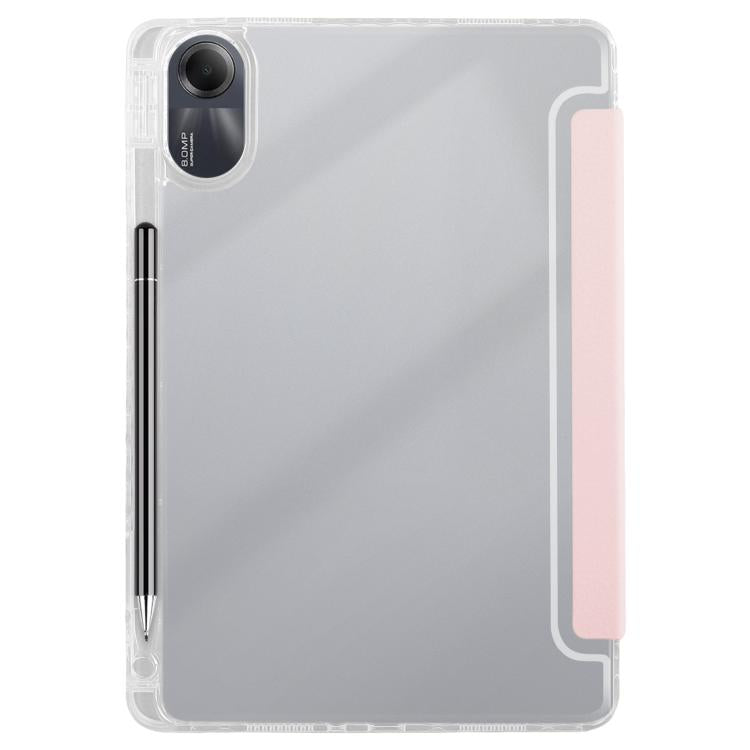 For Redmi Pad SE 11 2025 / Pad 2 Clear Acrylic Deformation Leather Tablet Case