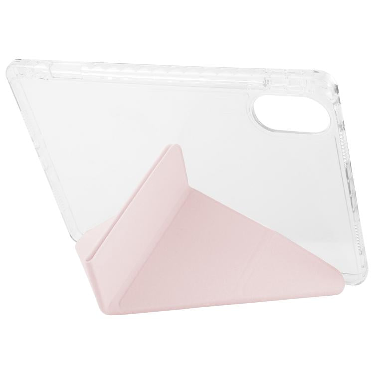 For Redmi Pad SE 11 2025 / Pad 2 Clear Acrylic Deformation Leather Tablet Case