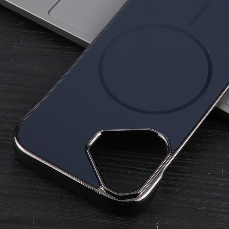 For iPhone 16 Plus Electroplating Frameless Frosted Anti-Glare PC MagSafe Phone Case