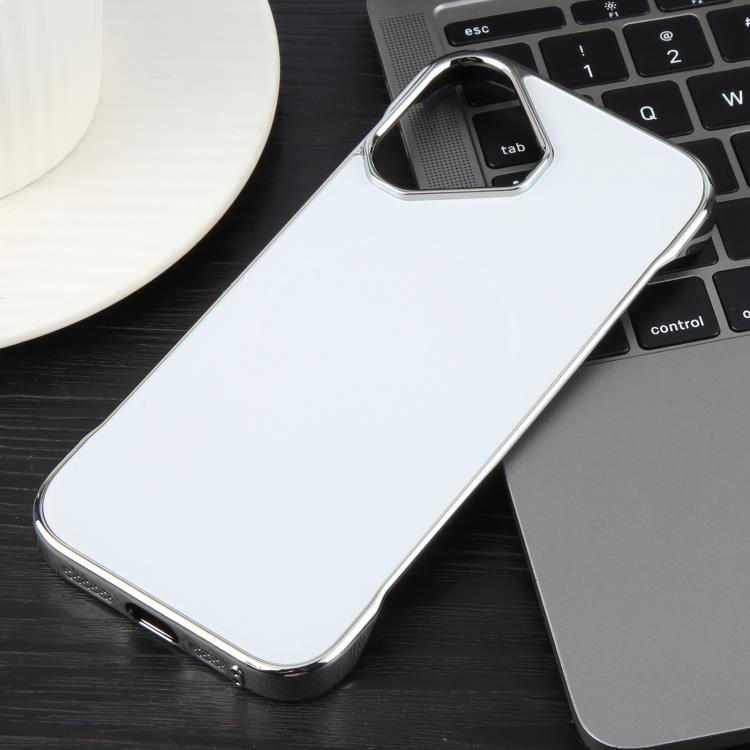 For iPhone 16 Plus Electroplating Frameless Frosted Anti-Glare PC MagSafe Phone Case