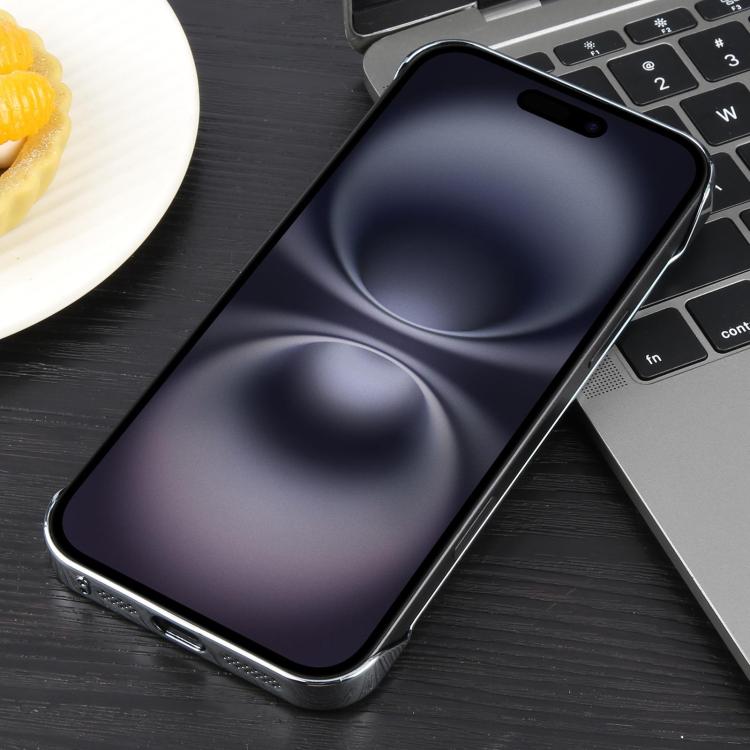 For iPhone 16 Plus Electroplating Frameless Frosted Anti-Glare PC MagSafe Phone Case