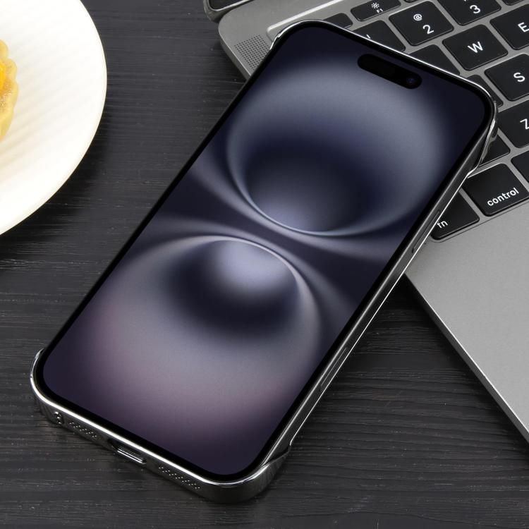 For iPhone 16 Plus Electroplating Frameless Frosted Anti-Glare PC MagSafe Phone Case