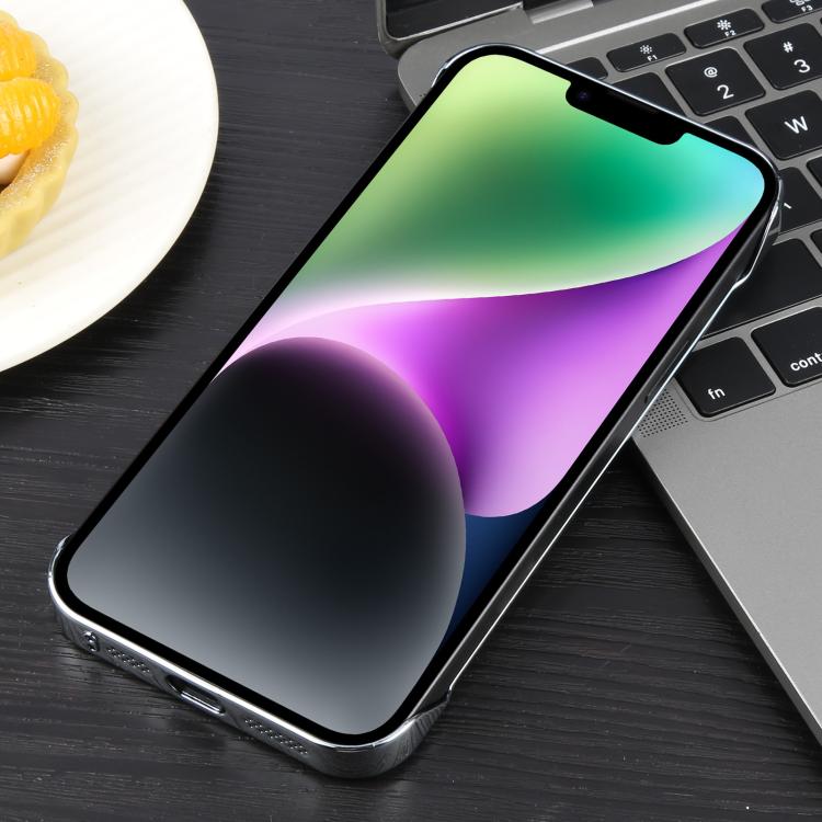For iPhone 14 / 13 Electroplating Frameless Frosted Anti-Glare PC MagSafe Phone Case
