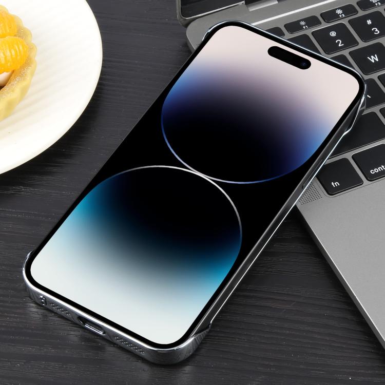 For iPhone 14 Pro Max Electroplating Frameless Frosted Anti-Glare PC MagSafe Phone Case