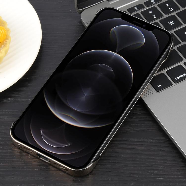 For iPhone 13 Pro Max / 12 Pro Max Electroplating Frameless Frosted Anti-Glare PC MagSafe Phone Case