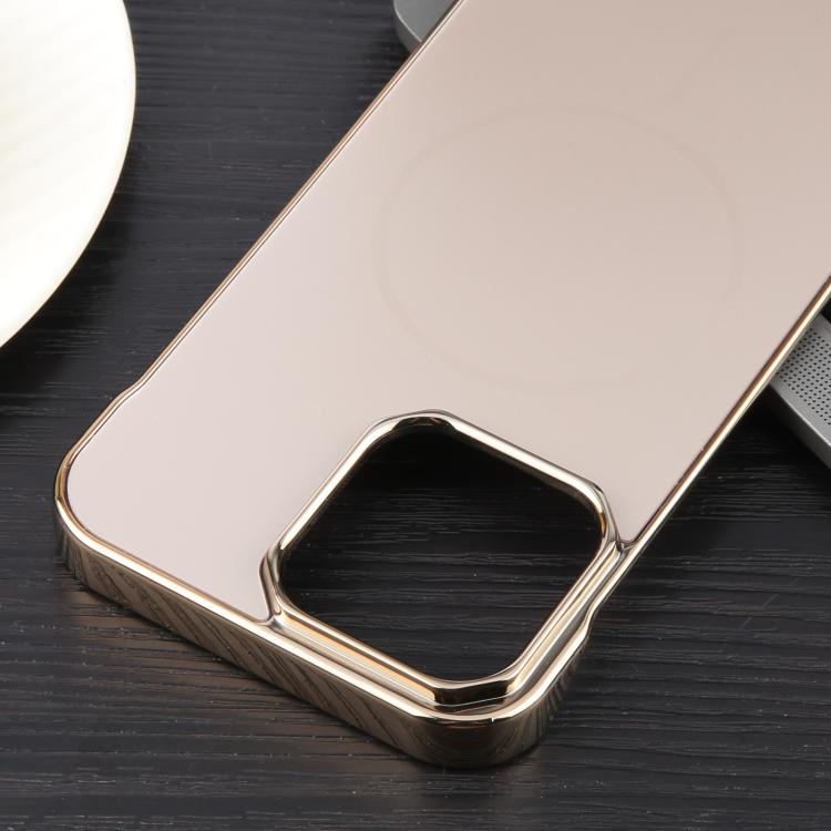 For iPhone 13 Pro Electroplating Frameless Frosted Anti-Glare PC MagSafe Phone Case