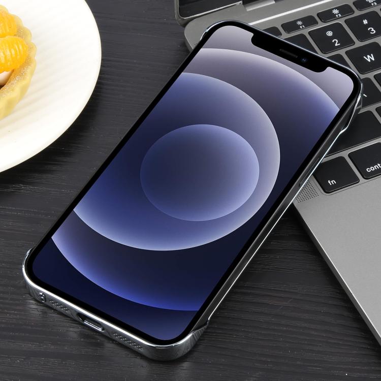 For iPhone 12 / 12 Pro Electroplating Frameless Frosted Anti-Glare PC MagSafe Phone Case