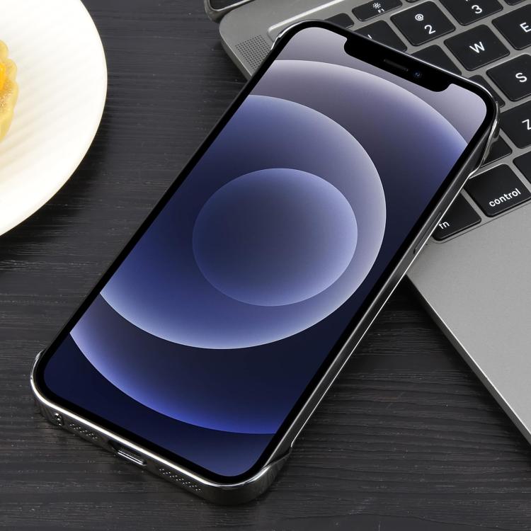 For iPhone 12 / 12 Pro Electroplating Frameless Frosted Anti-Glare PC MagSafe Phone Case