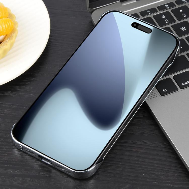 For iPhone 17 Pro Max Electroplating Frameless Frosted Anti-Glare PC MagSafe Phone Case