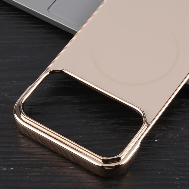For iPhone 17 Pro Electroplating Frameless Frosted Anti-Glare PC MagSafe Phone Case