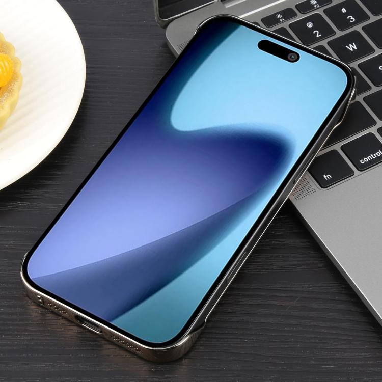 For iPhone 17 Electroplating Frameless Frosted Anti-Glare PC MagSafe Phone Case
